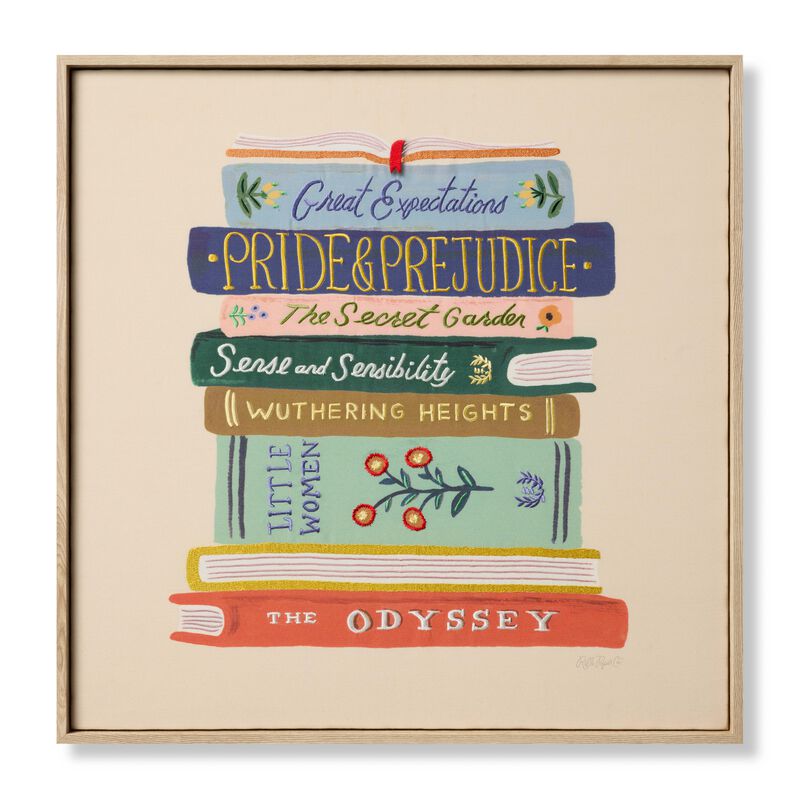 Book Club Multi 2'7"x2'7" Wall Art